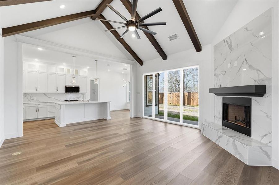 Living Room, Kitchen, Dining Room - open concept