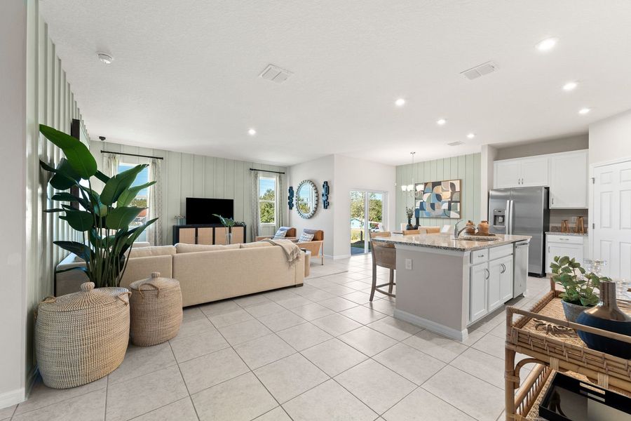 Open Concept Layout of The Juniper at Hidden Cove