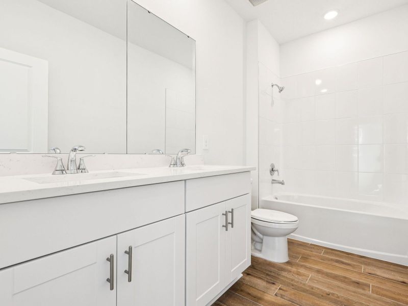 Furnished interior view inside a new home in Cyrene at Minneola - Villas, Minneola (Image 7). Furnished interior view inside a new home in Cyrene at Minneola - Villas, Minneola (Image 7).