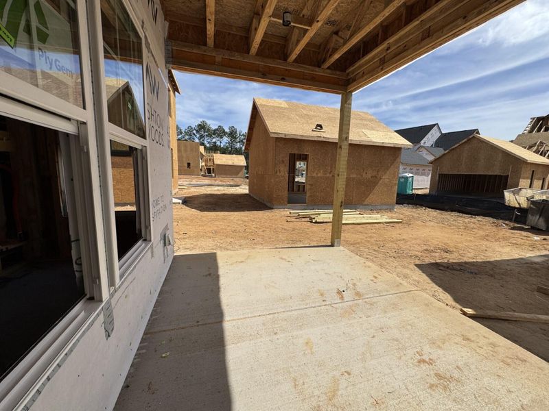 Exterior details and patio area of a home in Midtown at Nexton, Summerville (Image 2).
