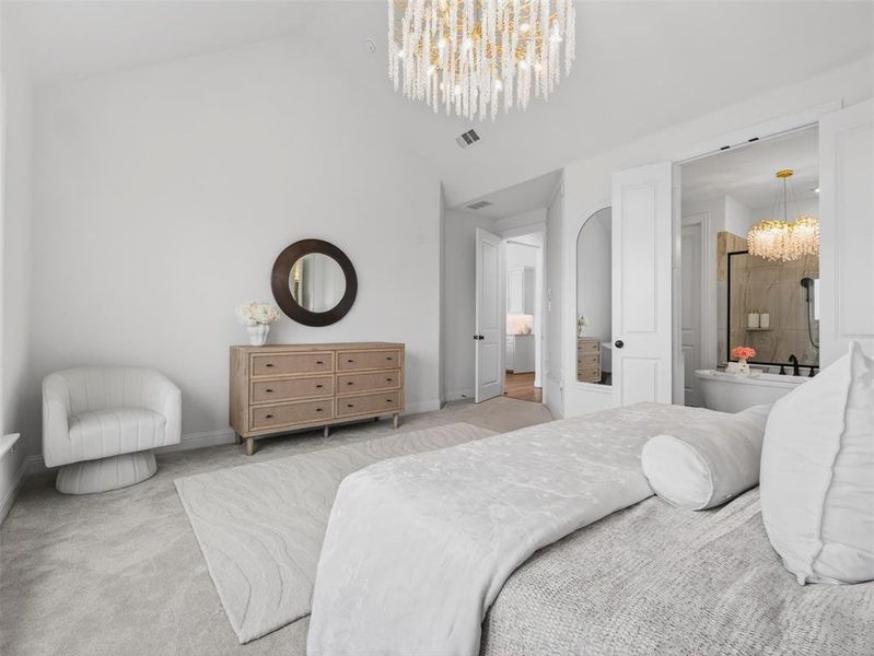 Furnished interior view inside a new home in , Wylie (Image 29).