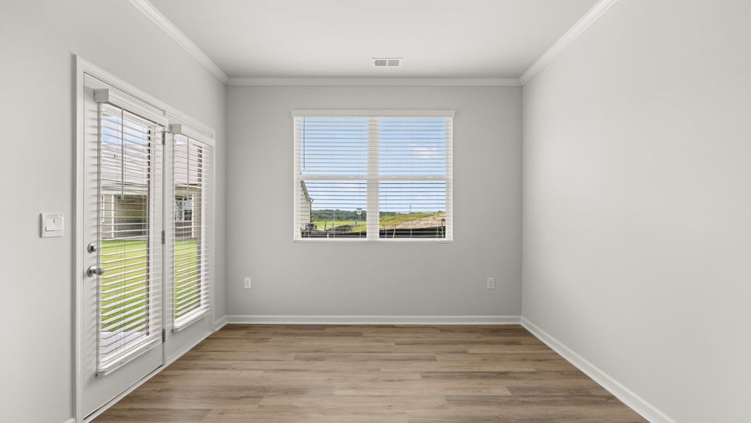 Representative unfurnished interior of a home built from the Booth by D.R. Horton in Liberty Crossing, Braselton (Image 18). Representative unfurnished interior of a home built from the Booth by D.R. Horton in Liberty Crossing, Braselton (Image 18).