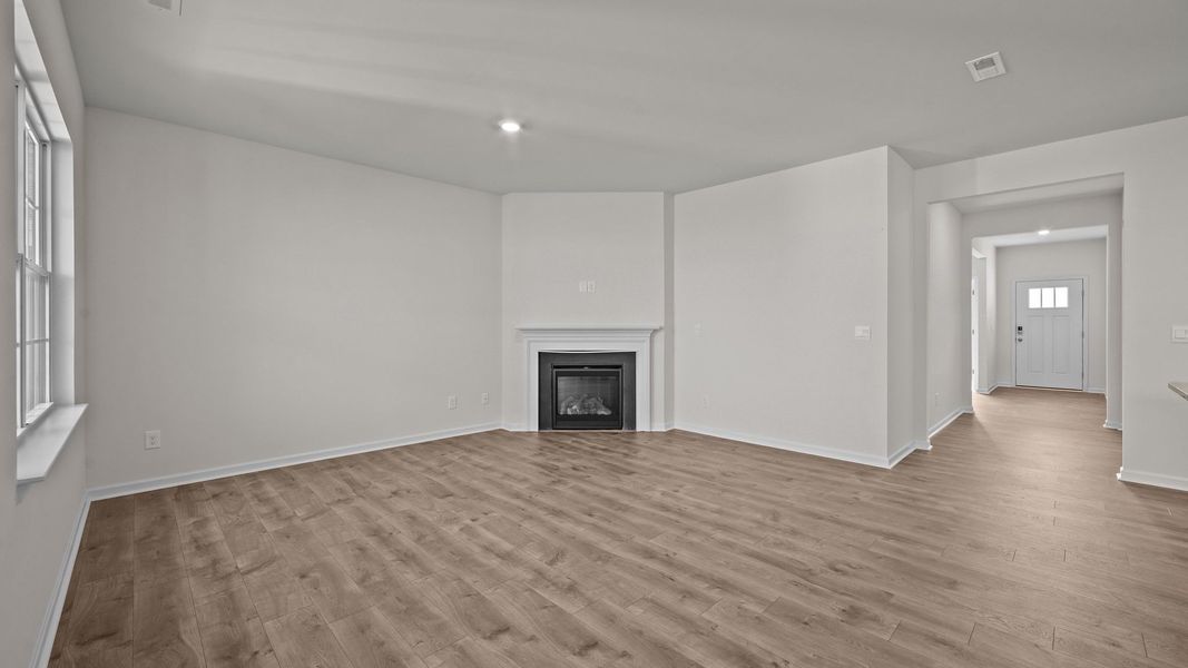 Representative unfurnished interior of a home built from the ARIA by D.R. Horton in Bedford Place, Wilson (Image 9). Representative unfurnished interior of a home built from the ARIA by D.R. Horton in Bedford Place, Wilson (Image 9).