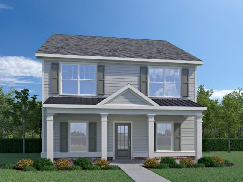 Representative exterior photo of a completed home built from the Brantley by Piedmont Residential in Magnolia Trace, Flowery Branch, GA (Image 5). Representative exterior photo of a completed home built from the Brantley by Piedmont Residential in Magnolia Trace, Flowery Branch, GA (Image 5).