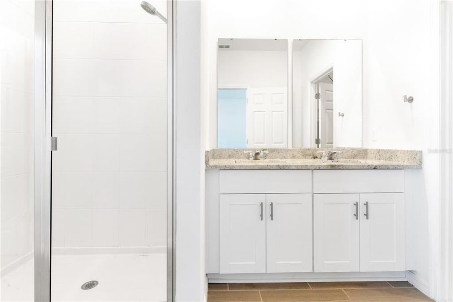 Furnished interior view inside a new home in The Meadow at Crossprairie Bungalows, St. Cloud (Image 4).