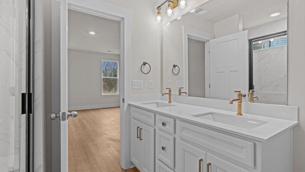 Furnished interior view inside a new home in Iris Meadows, Moore (Image 19).