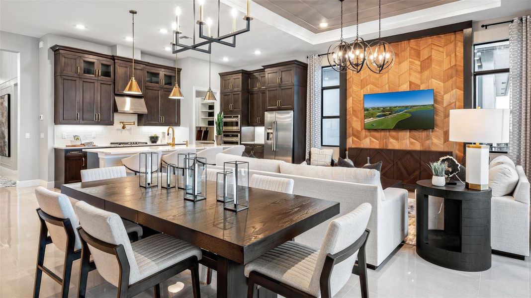 Furnished interior view inside a new home in Cresswind Palm Beach at Westlake, Westlake (Image 12).
