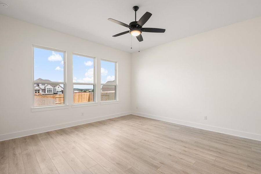 Spacious, unfurnished interior of a new home in Capitol Collection at Lariat, Liberty Hill (Image 26). Spacious, unfurnished interior of a new home in Capitol Collection at Lariat, Liberty Hill (Image 26).