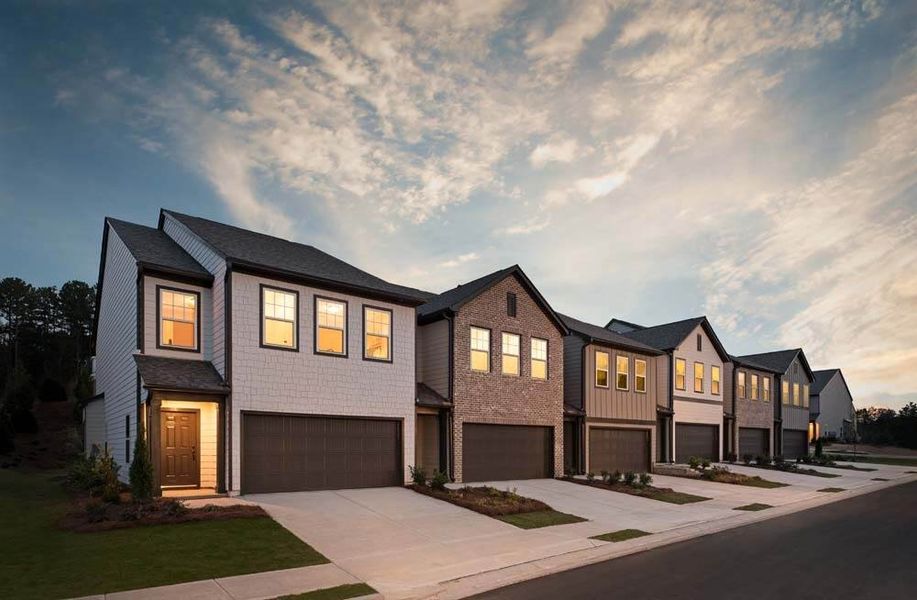 Beautiful Streetscapes of Avignon Townhomes