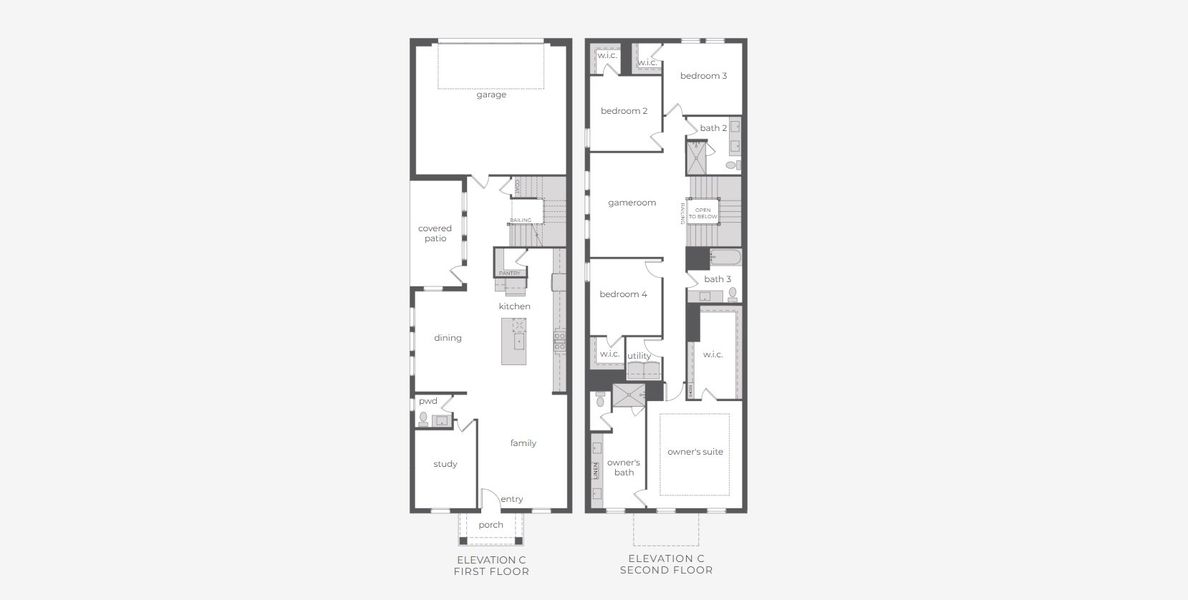 2D floor plan layout for the Lyonne by Normandy Homes in The Heights at Uptown, Celina, TX (Image 4). 2D floor plan layout for the Lyonne by Normandy Homes in The Heights at Uptown, Celina, TX (Image 4).