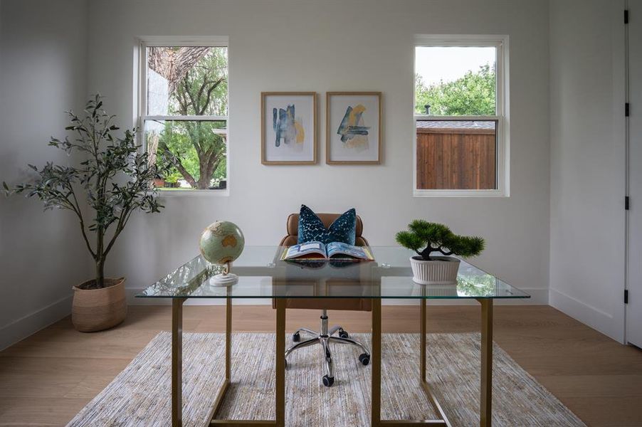 Furnished interior view inside a new home in , Dallas (Image 36).
