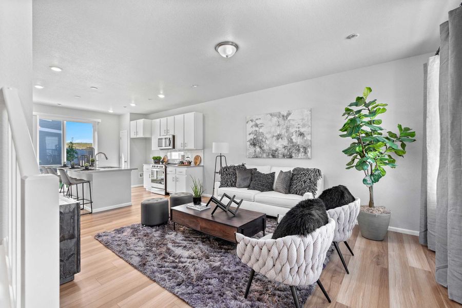 Furnished interior view inside a new home in Banning Lewis Ranch, Colorado Springs (Image 5).