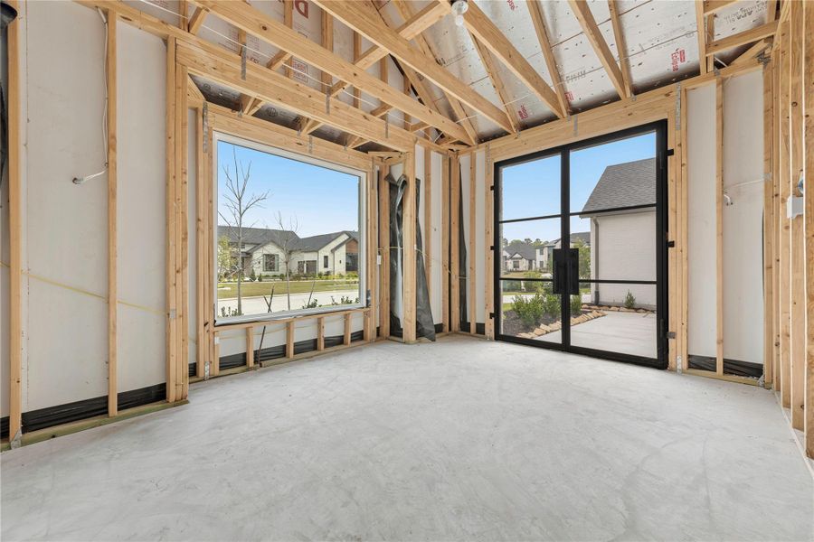 In-progress construction of a new home in ARTAVIA®, Conroe, TX (Image 24).