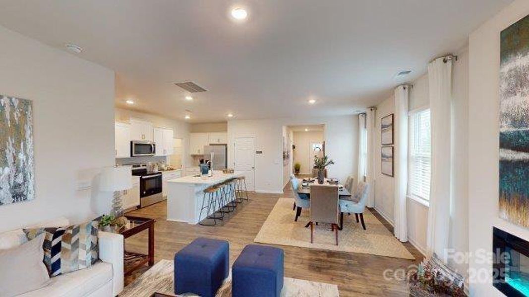 Furnished interior view inside a new home in Falls at Hickory, Hickory (Image 10).