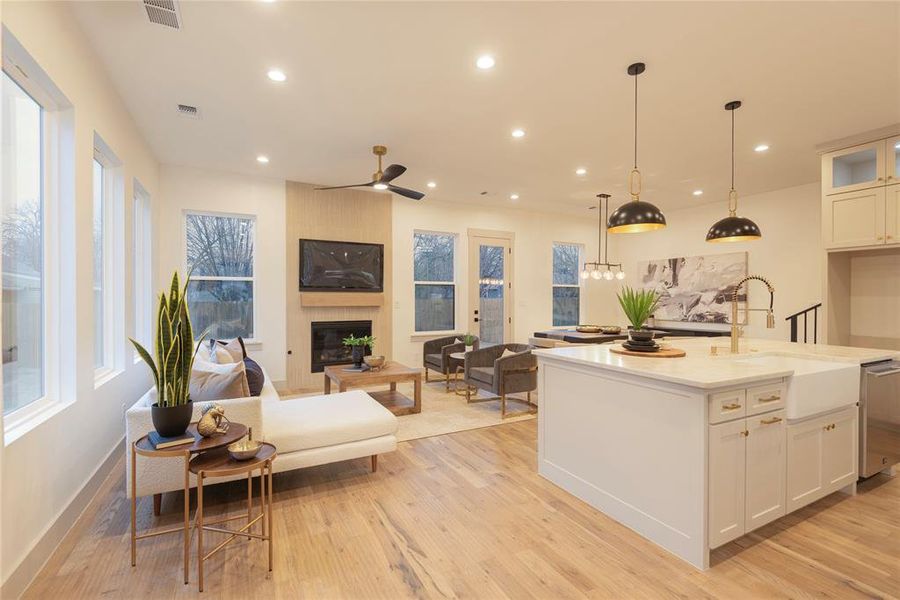 Furnished interior view inside a new home in , McKinney (Image 16).