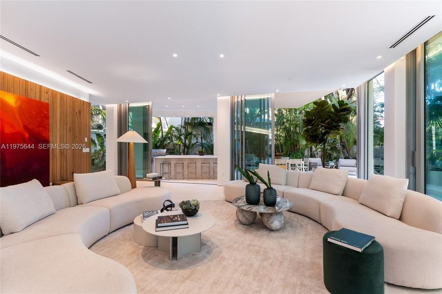 Furnished interior view inside a new home in , Miami (Image 3).