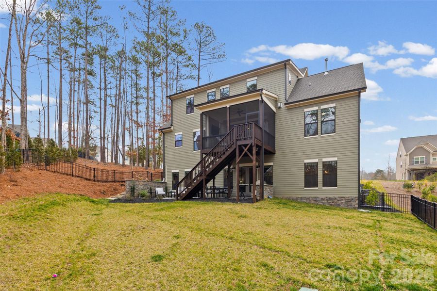 Exterior details and patio area of a home in , Charlotte (Image 26).