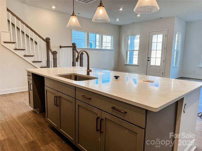 Furnished interior view inside a new home in The River District Townhomes, Charlotte (Image 6).