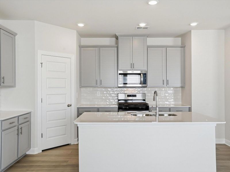 Furnished interior view inside a new home in Village at White Pine, Pendleton (Image 3).