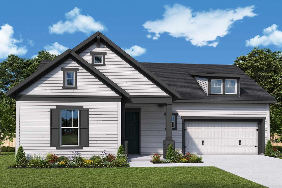 Representative exterior photo of a completed home built from the The Wrendale by David Weekley Homes in Nexton – Midtown – The Garden Collection, Summerville, SC (Image 15).