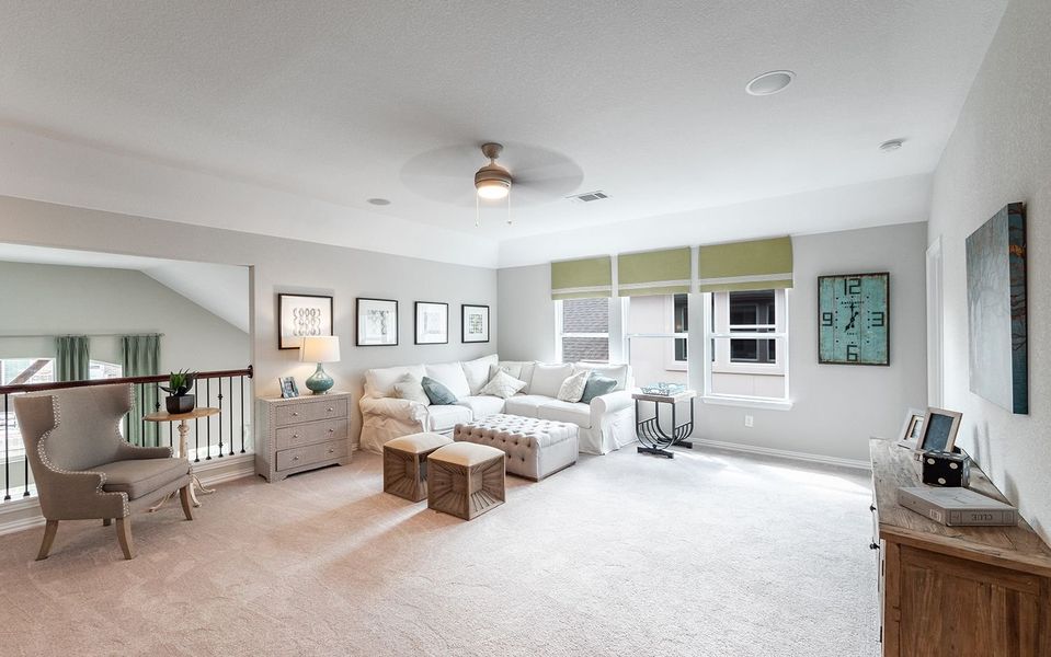 Representative furnished interior of a home built from the Snowmass by CastleRock Communities in Sanctuary, Salado (Image 13).