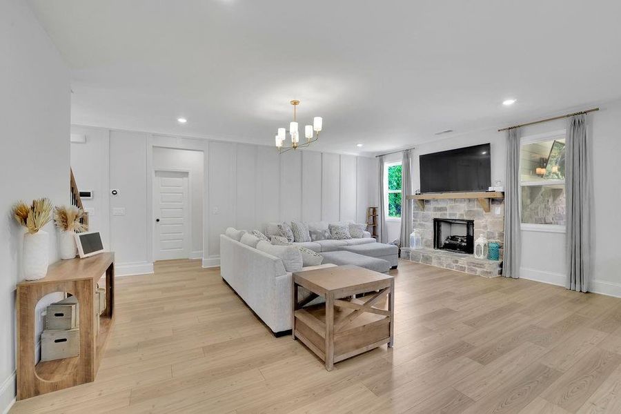 Furnished interior view inside a new home in , Flowery Branch (Image 9).