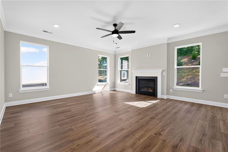 Spacious, unfurnished interior of a new home in Villas at Dawsonville, Dawsonville (Image 20). Spacious, unfurnished interior of a new home in Villas at Dawsonville, Dawsonville (Image 20).