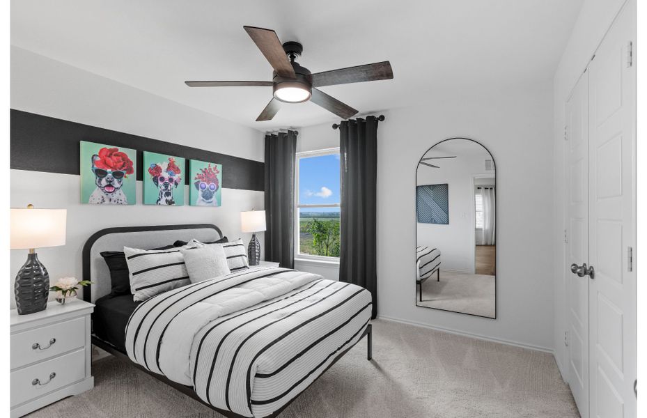 Furnished interior view inside a new home in Meadows at Clear Springs, New Braunfels (Image 3). Furnished interior view inside a new home in Meadows at Clear Springs, New Braunfels (Image 3).