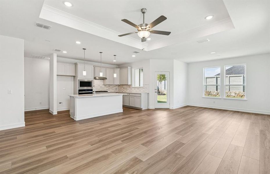 Gathering room with view of main living areas Gathering room with view of main living areas