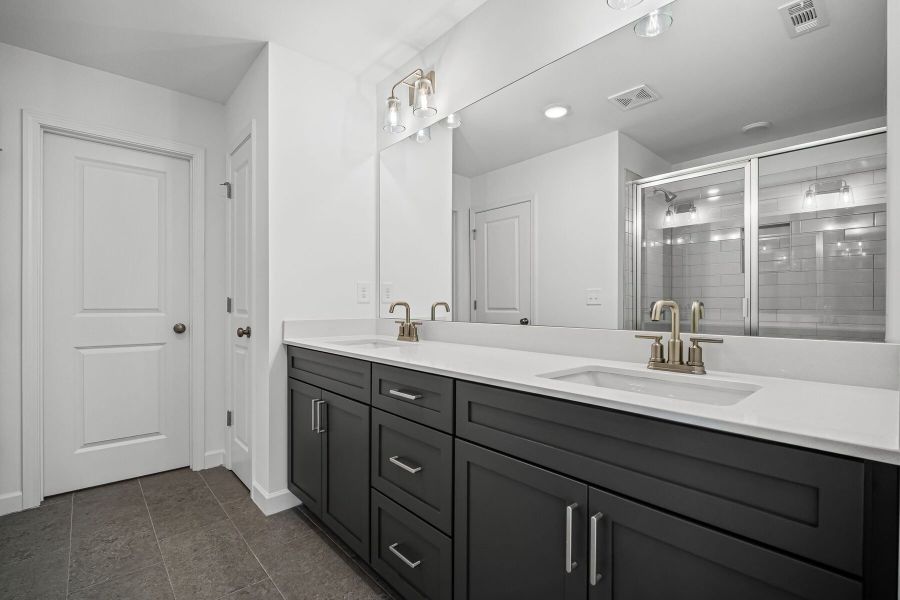 Furnished interior view inside a new home in The Village at River Green, Canton (Image 6).