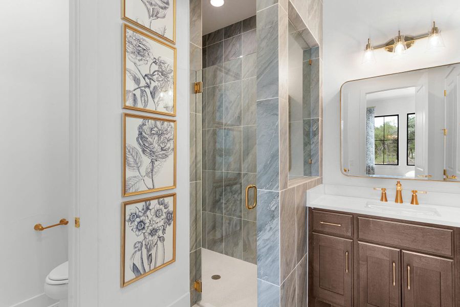 Furnished interior view inside a new home in Enchanted Bluff, Garden Ridge (Image 48). Furnished interior view inside a new home in Enchanted Bluff, Garden Ridge (Image 48).