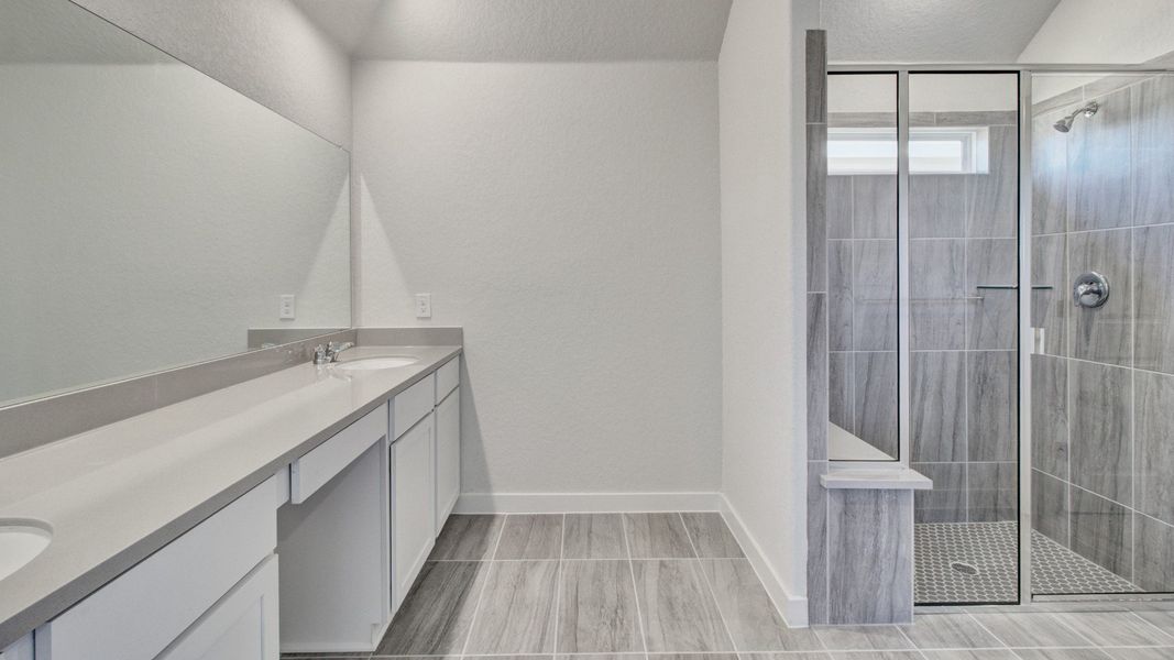 Representative furnished interior of a home built from the Paramount by Brightland Homes in Cielo, Conroe (Image 11).