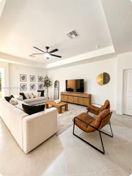Furnished interior view inside a new home in , Lehigh Acres (Image 37).