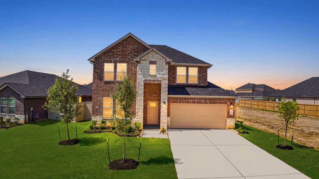Representative exterior photo of a completed home built from the Quinn by D.R. Horton in Westland Ranch 50' Homesites, League City, TX (Image 2).