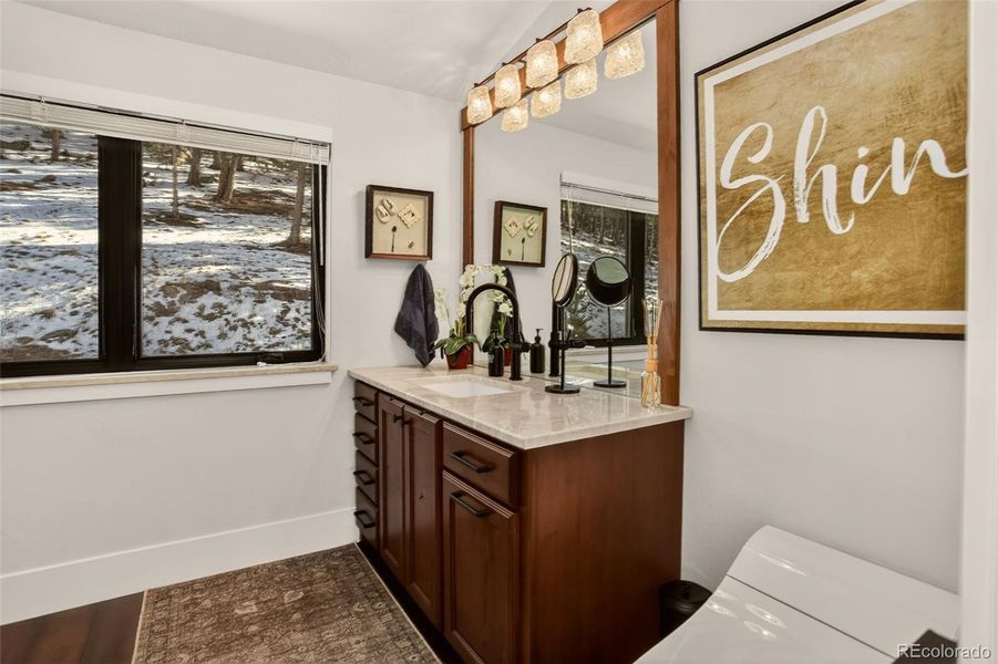 Furnished interior view inside a new home in , Evergreen (Image 18).