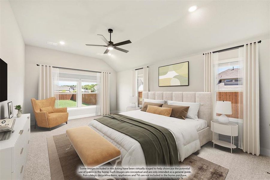 Furnished interior view inside a new home in Parks of Aledo, Aledo (Image 17).
