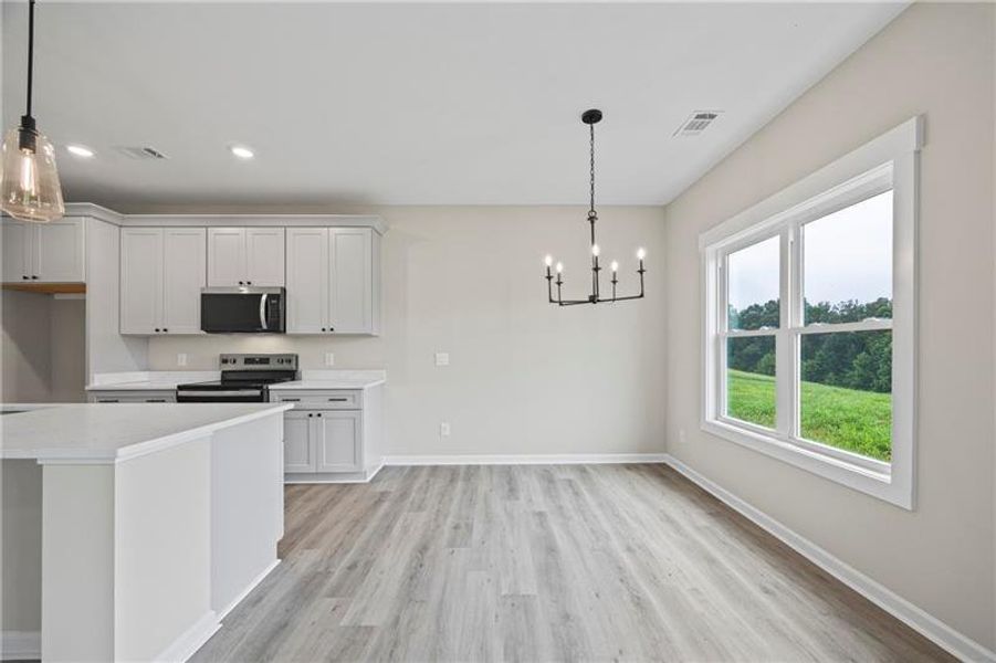Furnished interior view inside a new home in , Toccoa (Image 6). Furnished interior view inside a new home in , Toccoa (Image 6).