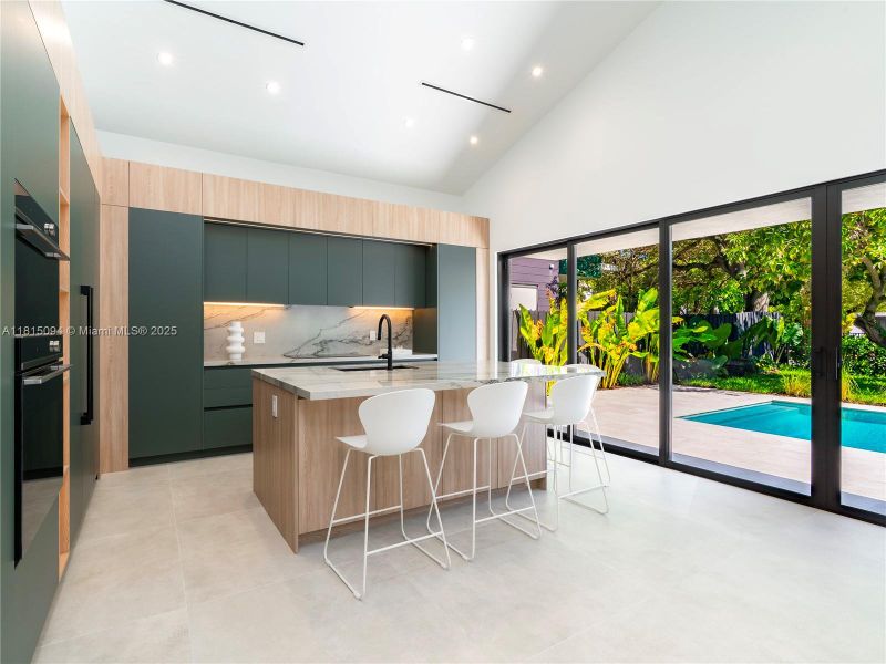 Furnished interior view inside a new home in , Miami (Image 11).