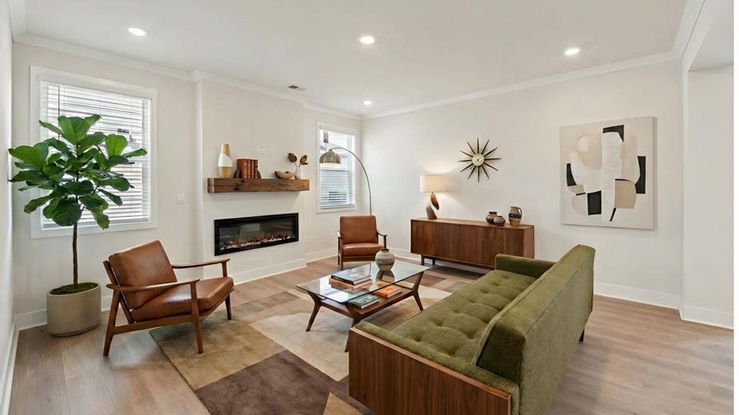 Furnished interior view inside a new home in Oak Grove Hill, Huntersville (Image 5). Furnished interior view inside a new home in Oak Grove Hill, Huntersville (Image 5).