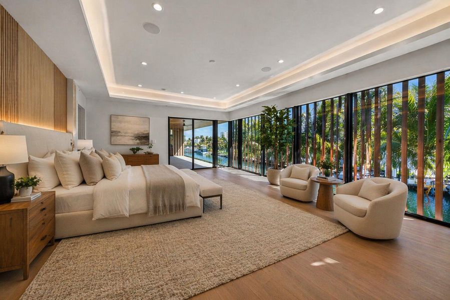 Coastal modern master bedroom retreat