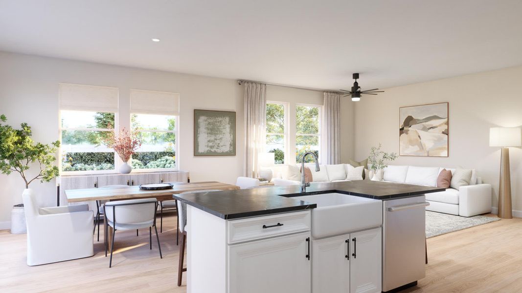 Kitchen | Willow at Harrell Oaks in Orlando, FL by Landsea Homes