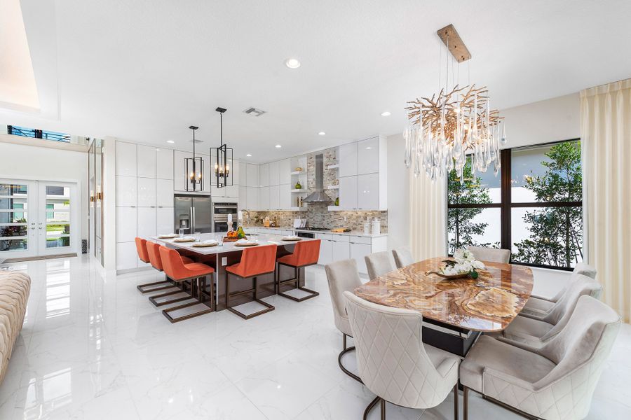 Representative furnished interior of a home built from the Pacifica by GL Homes in Lotus Edge, Boca Raton (Image 6).