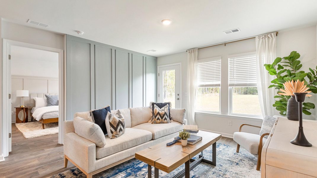 Furnished interior view inside a new home in Carolina Groves Townhomes, Moncks Corner (Image 9).