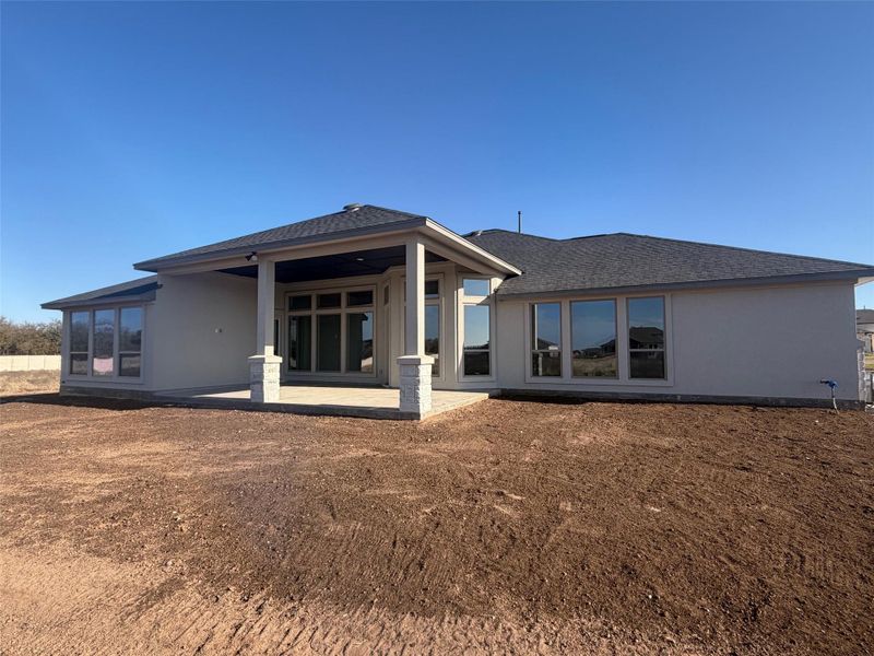 Exterior details and patio area of a home in Leander Estates, Leander (Image 17).