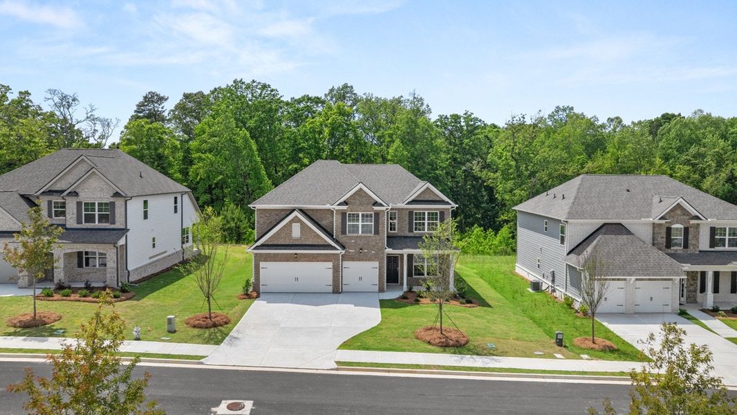 Representative exterior photo of a completed home built from the GRAYSON by D.R. Horton in Butner Estates, South Fulton, GA (Image 19).
