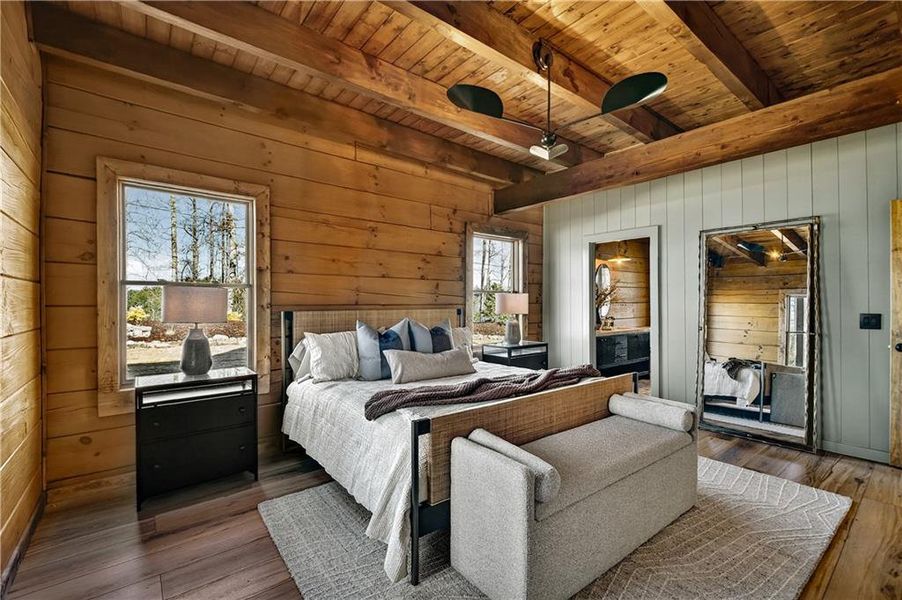 Furnished interior view inside a new home in , Ellijay (Image 35).