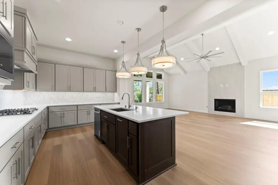 Island Kitchen ready for guests in the Great Room