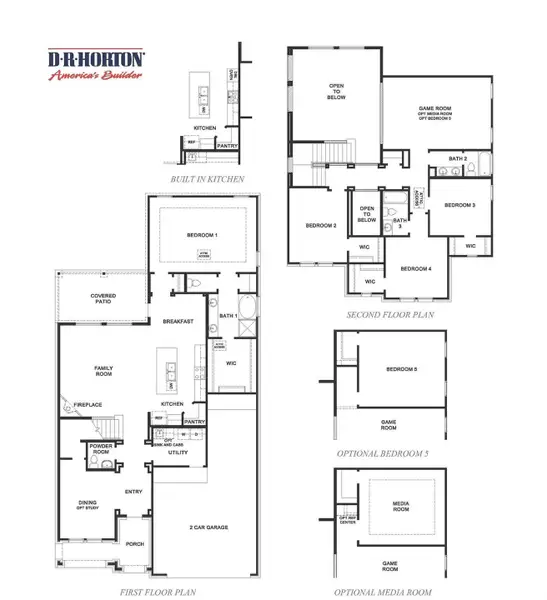 2D floor plan layout of this home in Alexander, Pearland, TX (Image 2). 2D floor plan layout of this home in Alexander, Pearland, TX (Image 2).