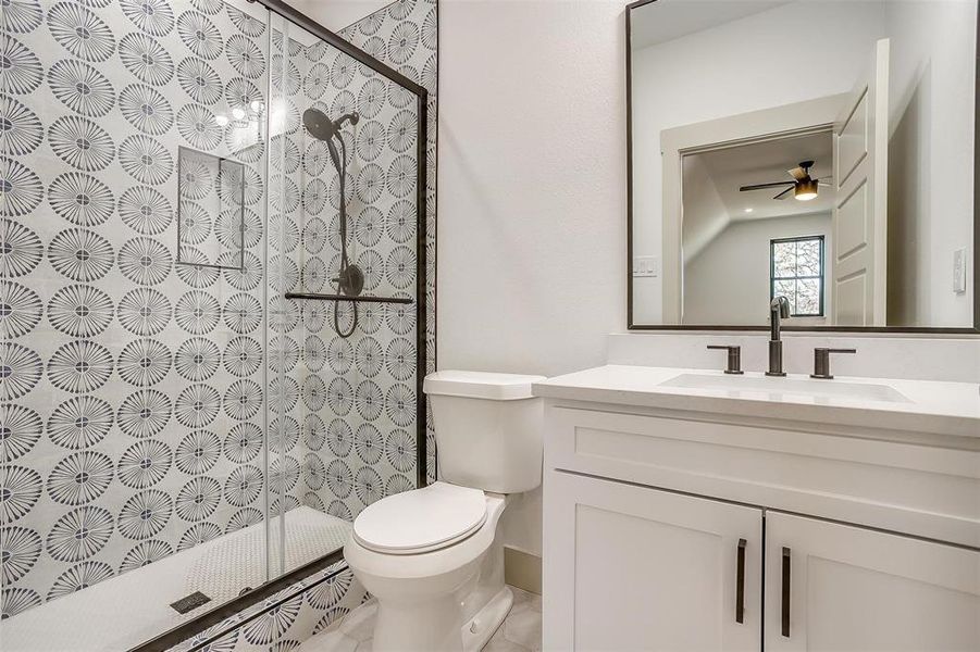 Furnished interior view inside a new home in , Weatherford (Image 27).