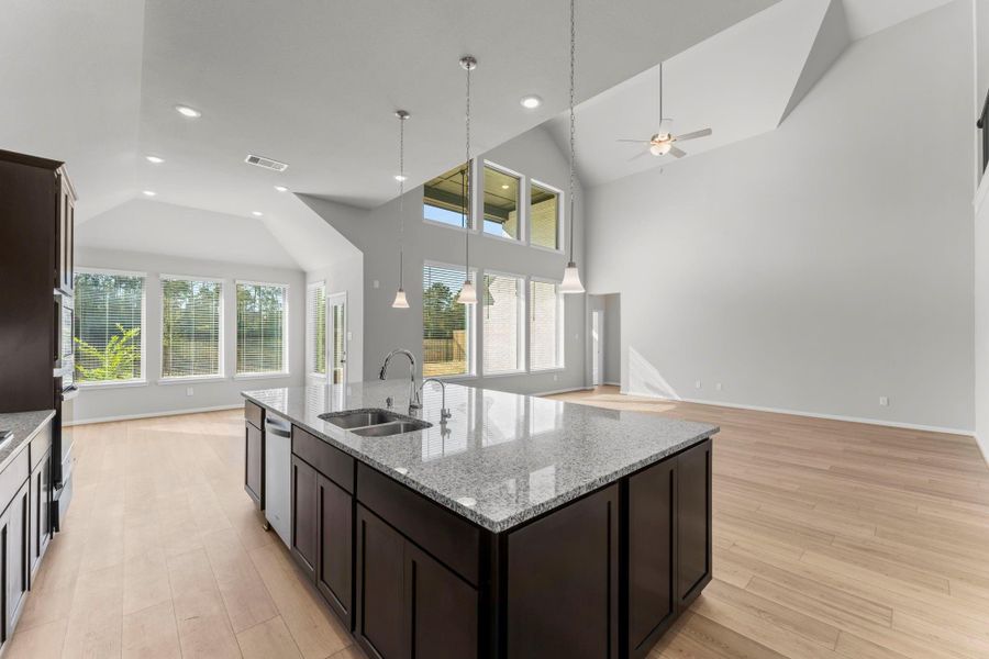 Furnished interior view inside a new home in The Highlands, Porter (Image 6).